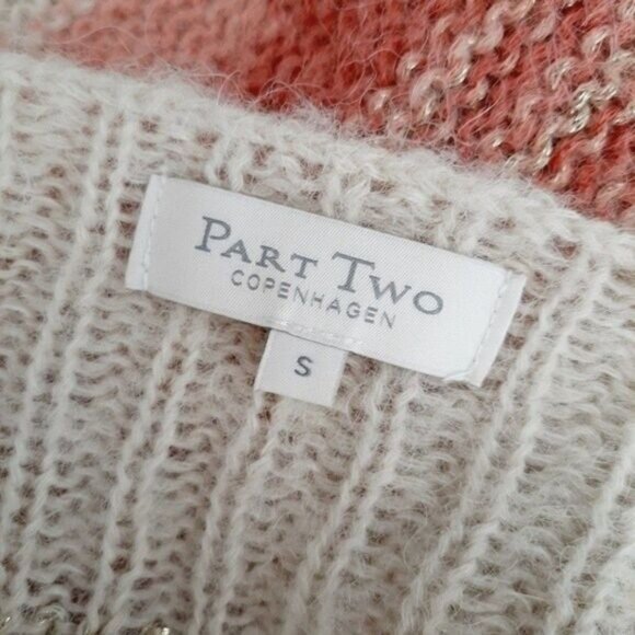PART TWO Copenhagen Sweater Stripe Relaxed Fit Sz S - Picture 9 of 9